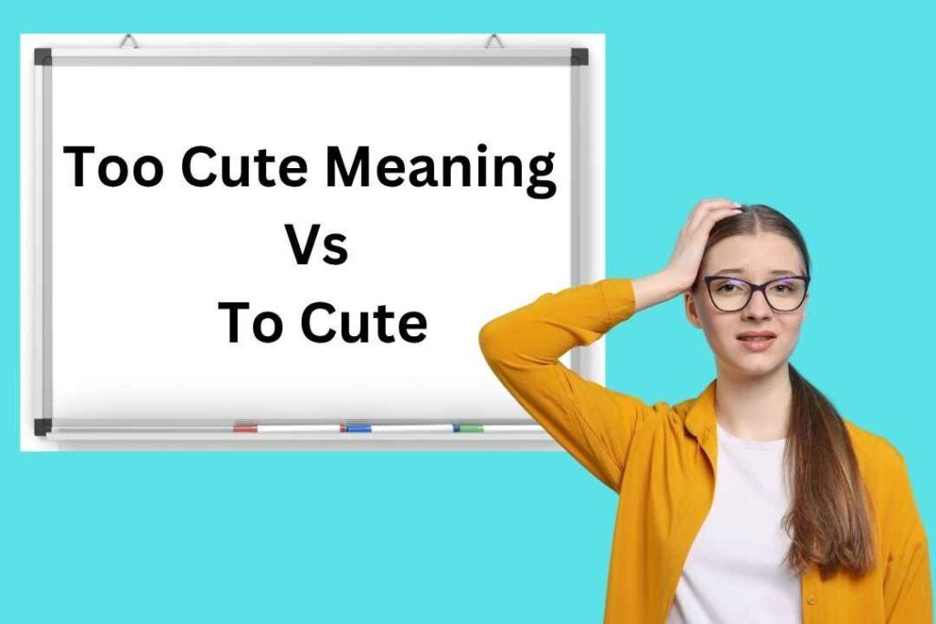 Too Cute Meaning Vs To Cute