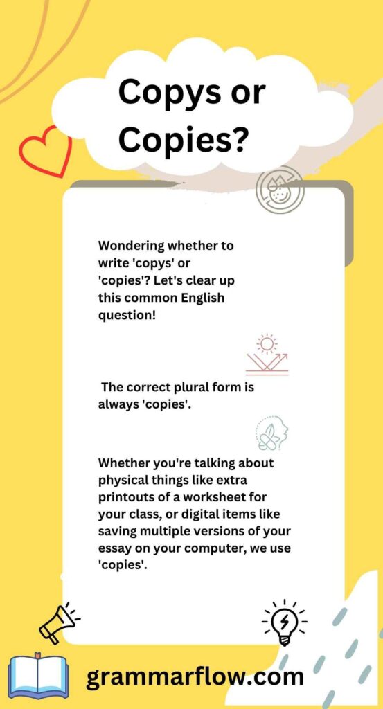 Copys or Copies? Learn the Right Spelling + Examples [2025]