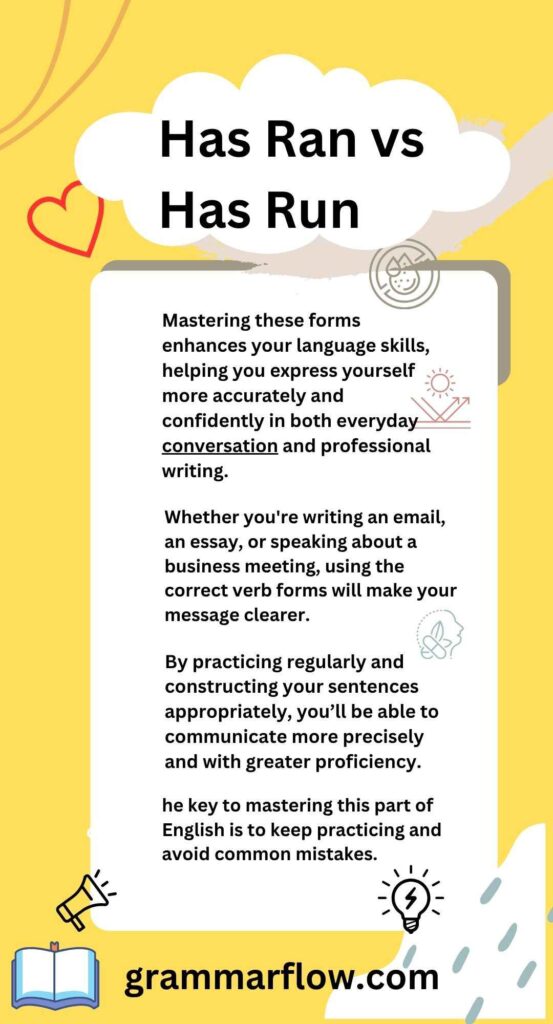 Has Ran vs Has Run: The Essential Rule You’re Missing