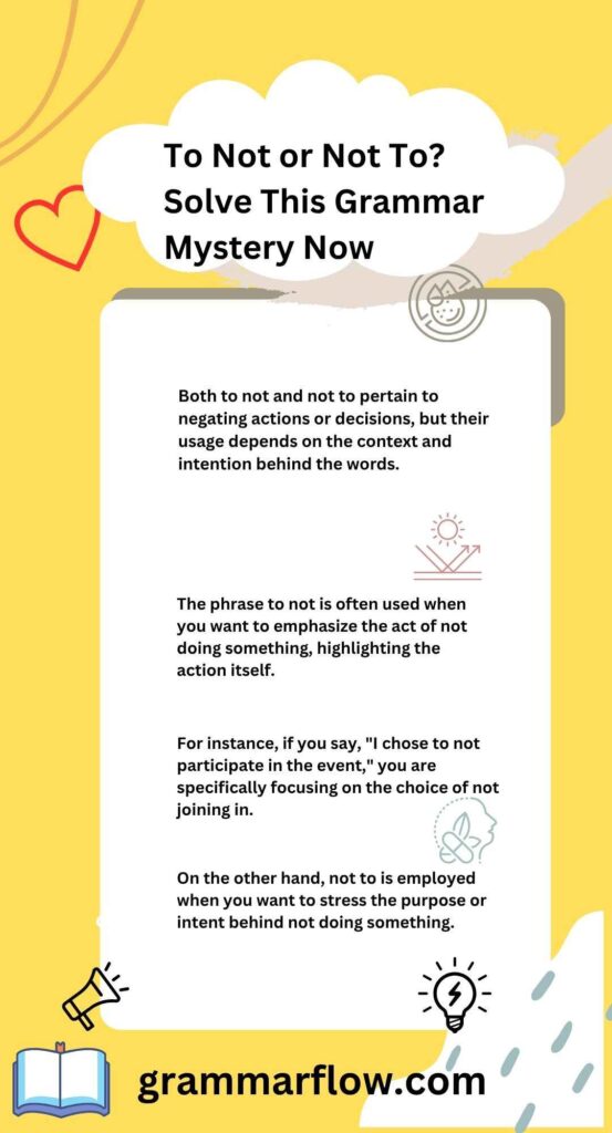 To Not or Not To? Solve This Grammar Mystery Now