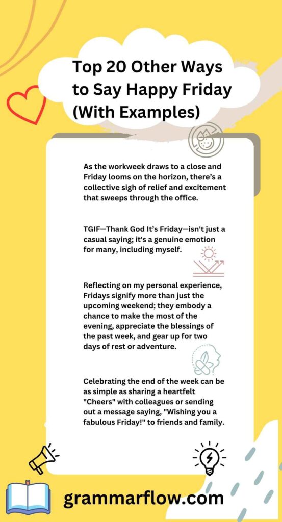 Top 20 Other Ways to Say Happy Friday (With Examples)