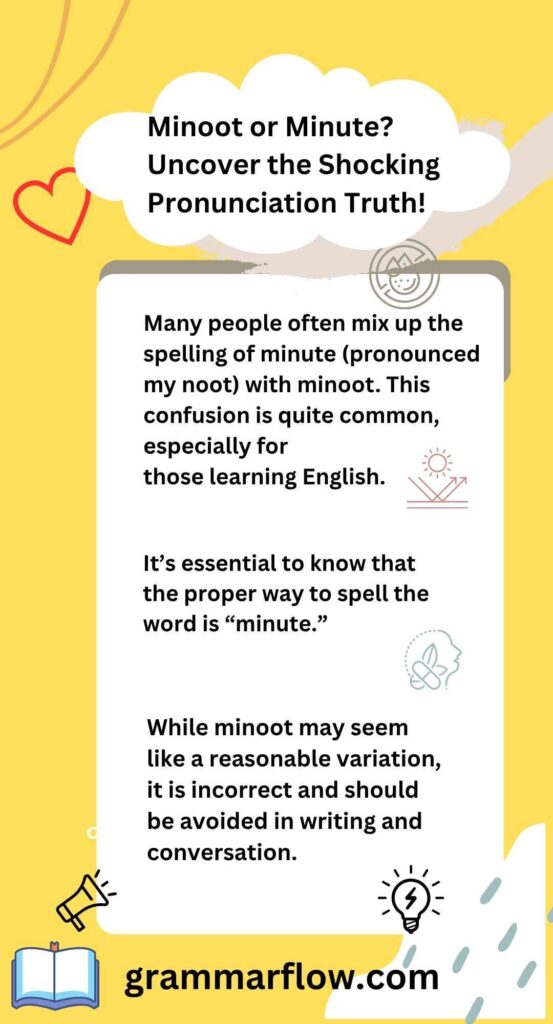 Minoot or Minute? Uncover the Shocking Pronunciation Truth!