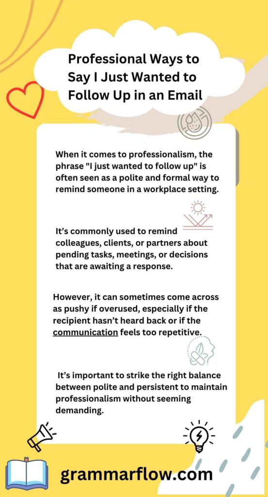 Professional Ways to Say I Just Wanted to Follow Up in an Email