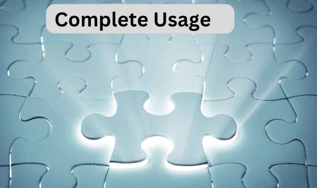 Complete Usage
